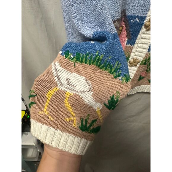 Design Options Vintage Philip & Jane Gordon Lighthouse Cardigan Sweater Size XL - Picture 5 of 9